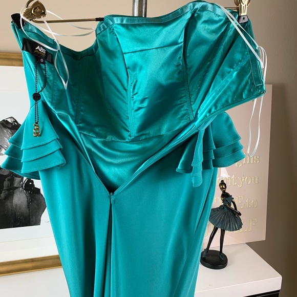 ABS by Allen Schwartz Peplum Gown - Picture 11 of 13